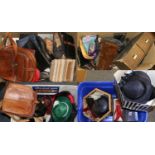 A Quantity of 20th Century Costume Accessories, comprising ladies hats, shoes (many boxed), handbags