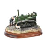 Border Fine Arts 'Starts First Time' (Fowler Diesel Crawler Mark VF), model No. B0702, signed to
