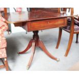 A George IV Mahogany Pembroke Table, 87cm by 55cm (closed) by 73cm Keys not present