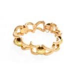 A Fancy Link Bracelet, stamped '18K', length Gross weight 78.2 grams.