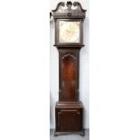 A Mahogany Eight Day Longcase Clock, the later dial bearing later inscription "Whittaker,