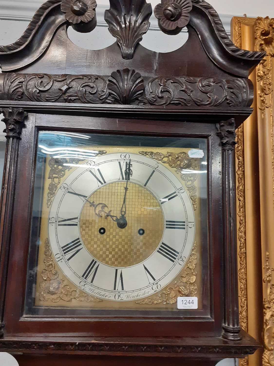 A Mahogany Eight Day Longcase Clock, the later dial bearing later inscription "Whittaker, - Image 6 of 15