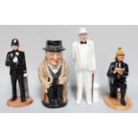 Royal Doulton Figure of a Policeman HN4410, another of a Fireman HN4411, both modelled by Adrian