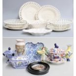 A Quantity of 19th Century and Later English Pottery, including a Mason's Ironstone Imari tureen,
