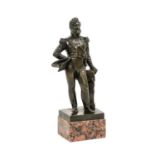 After Jean-Jacques (James) Pradier (1790-1852): A Bronze Figure of Louis Philippe, standing in