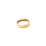 A 22 Carat Gold Band Ring, finger size L Gross weight 3.2 grams.