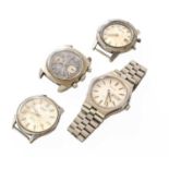 An Avia Chronograph Wristwatch, Seiko Single Push Chronograph Wristwatch, Automatic Centre Seconds