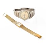 A Lady's 9 Carat Gold Rotary Wristwatch and an Ingersol Stainless Steel Automatic Wristwatch, (2)