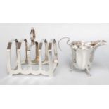 A Toastrack and A Cream-Jug, The Toastrack by Viners, Sheffield, 1931, The Cream-Jug Sheffield,