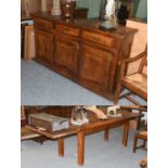 A Barker & Stonehouse Dining Suite, comprising a buffet sideboard, 191cm by 54cm by 101cm, a