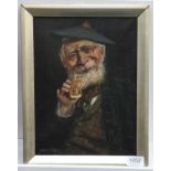 Henrie Pitcher (Late 19th/Early 20th Century) Portrait of a bearded Scottsman Signed and dated (19)