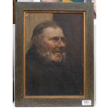British School (Late 19th/Early 20th Century) Portrait of a gentleman Oil on canvas applied to