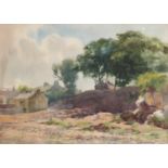 George Hamilton Constantine (1878-1967) Study of a coastal village Signed watercolour, together with