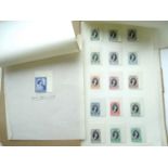 Stamp Collection in Several Volumes, incl. folder with the 1953 Coronation omnibus set mint with