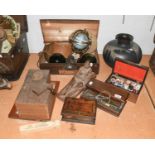 Assorted Collectables and Miscellaneous, including various wooden boxes, two glass carboys,
