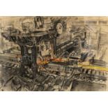 Paul Anthony Waplington (b.1938) Factory Study Mixed media, 44cm by 62cm