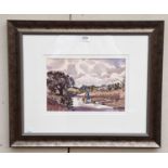 Eric Hill (b.1921) "A Day Out in Durham" Signed, watercolour, together with a further watercolour by