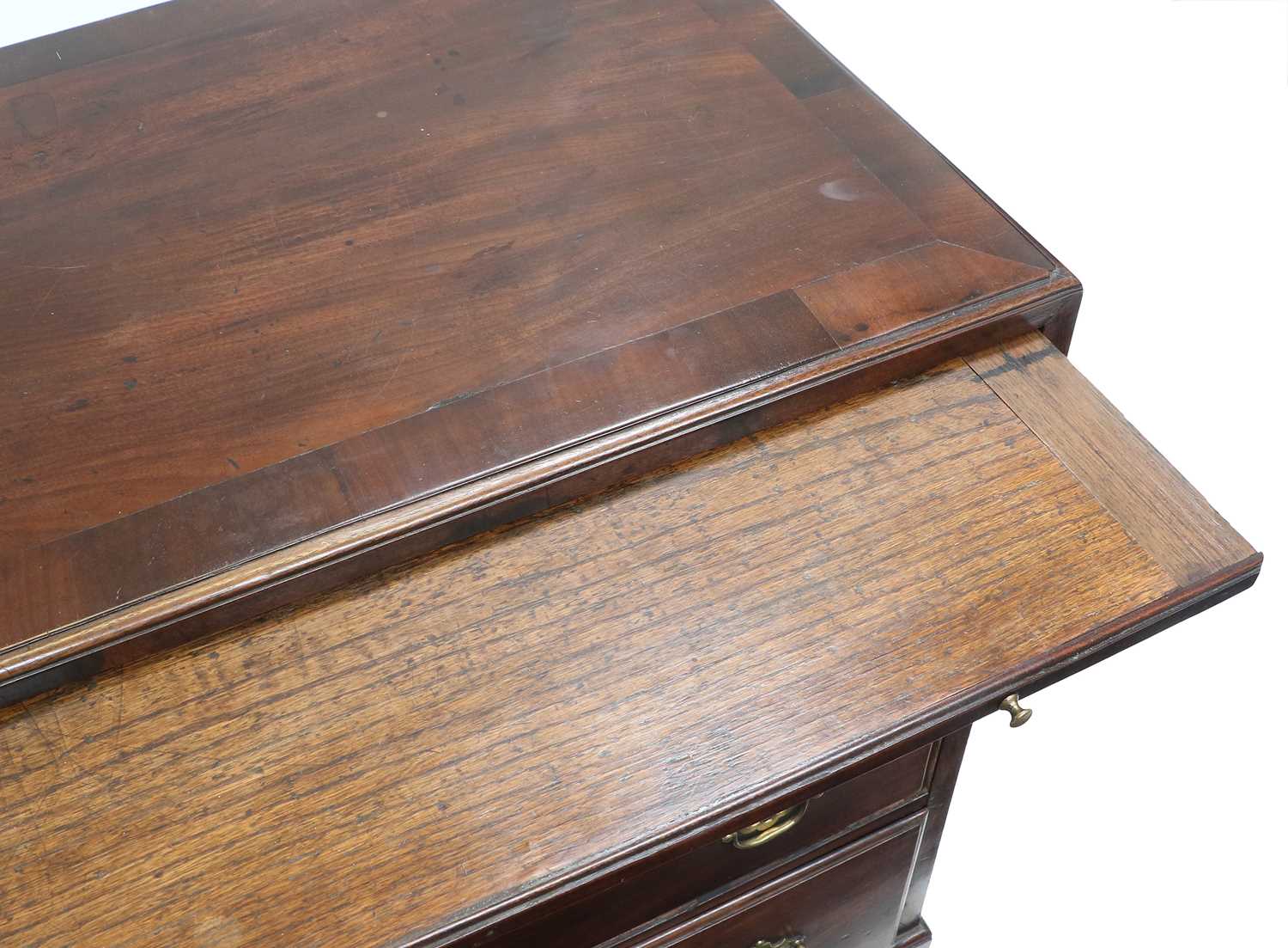 A George II Red Walnut Straight-Front Chest of Drawers, circa 1750, the crossbanded and moulded - Image 18 of 32