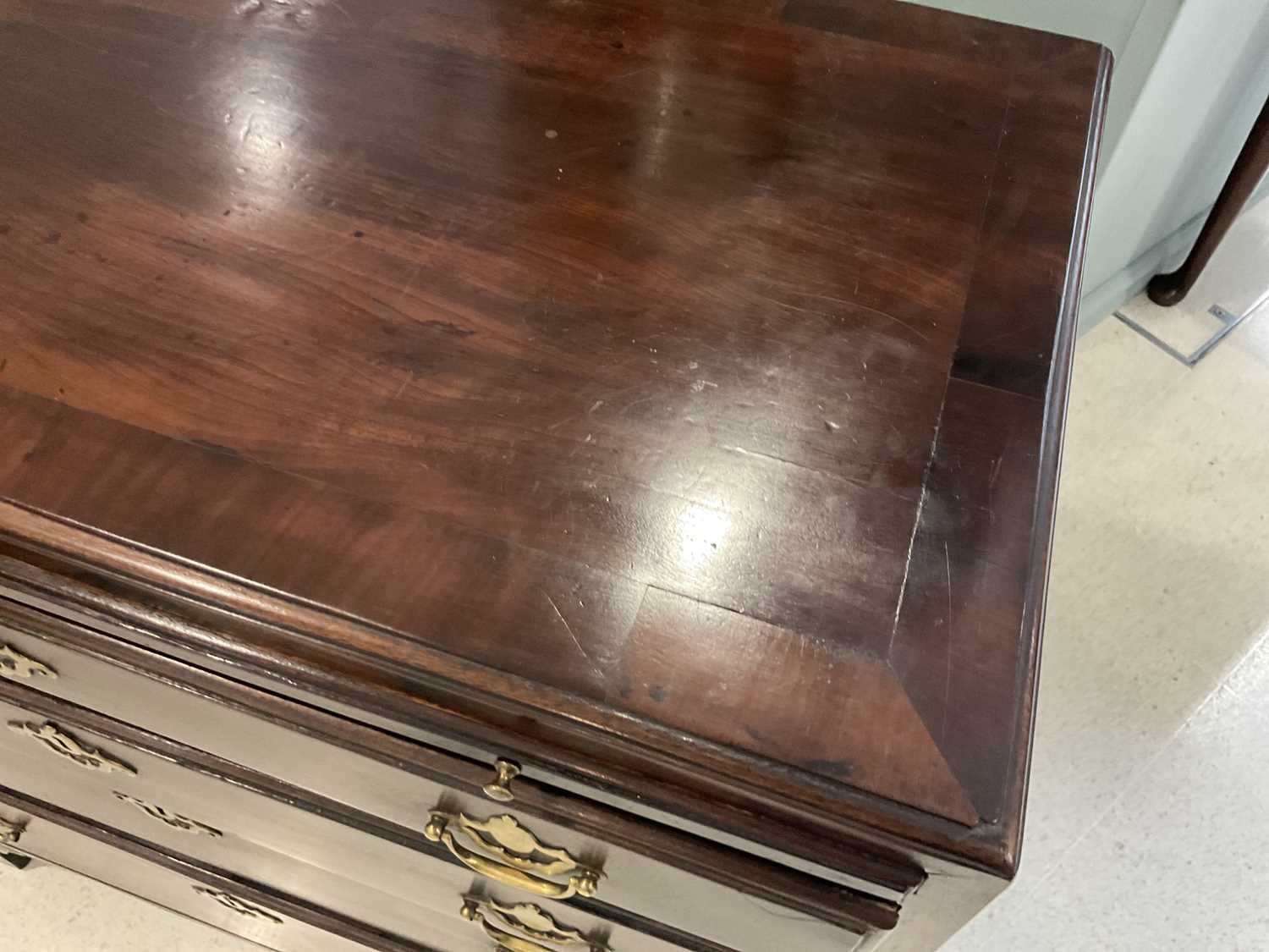 A George II Red Walnut Straight-Front Chest of Drawers, circa 1750, the crossbanded and moulded - Image 21 of 32