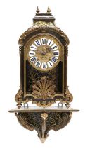 A French "Boulle" Striking Bracket Clock, signed Louis Le Bon, Paris, 18th Century, caddied