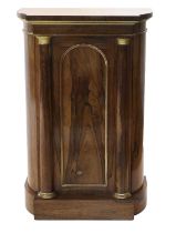 A Victorian Rosewood and Parcel Gilt Side Cabinet, 2nd half 19th century, the moulded top above a