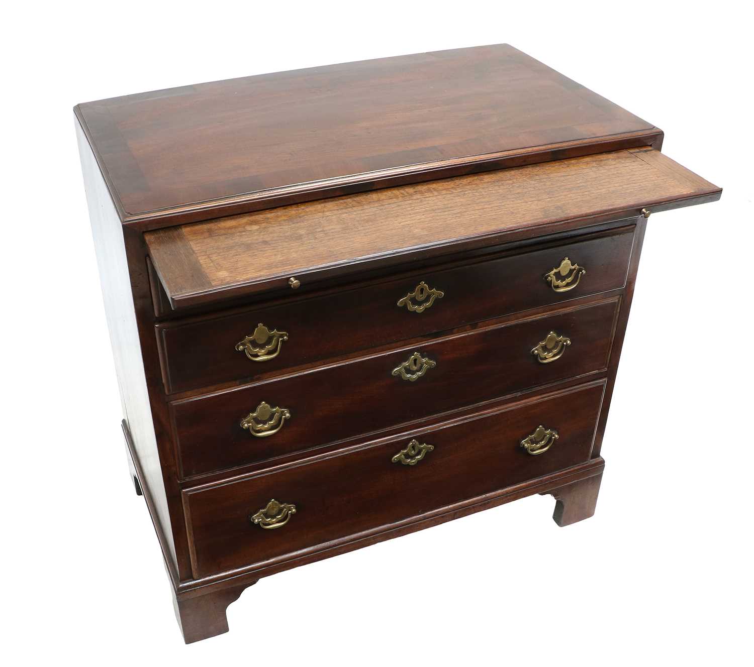 A George II Red Walnut Straight-Front Chest of Drawers, circa 1750, the crossbanded and moulded - Image 19 of 32
