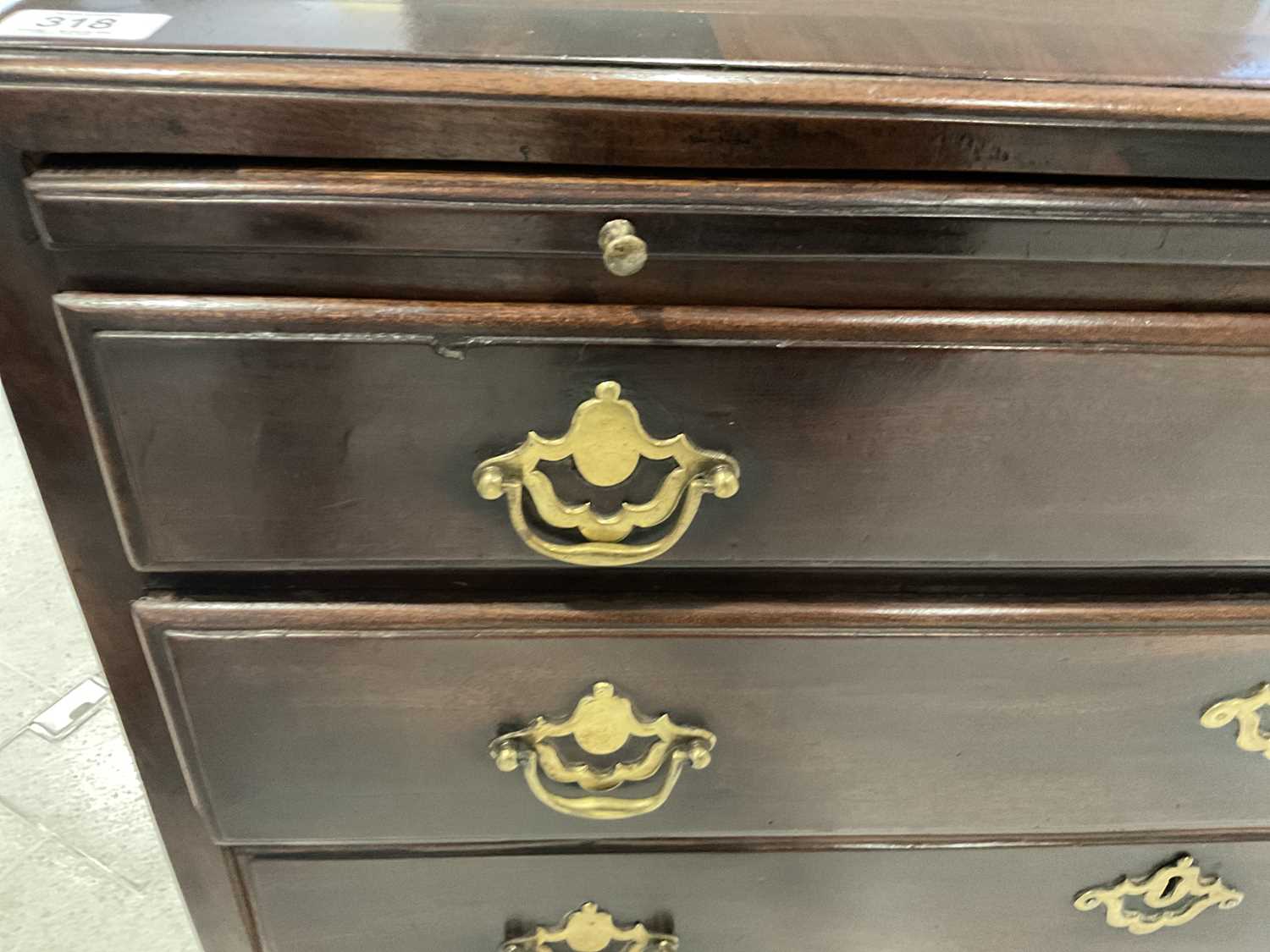 A George II Red Walnut Straight-Front Chest of Drawers, circa 1750, the crossbanded and moulded - Image 24 of 32