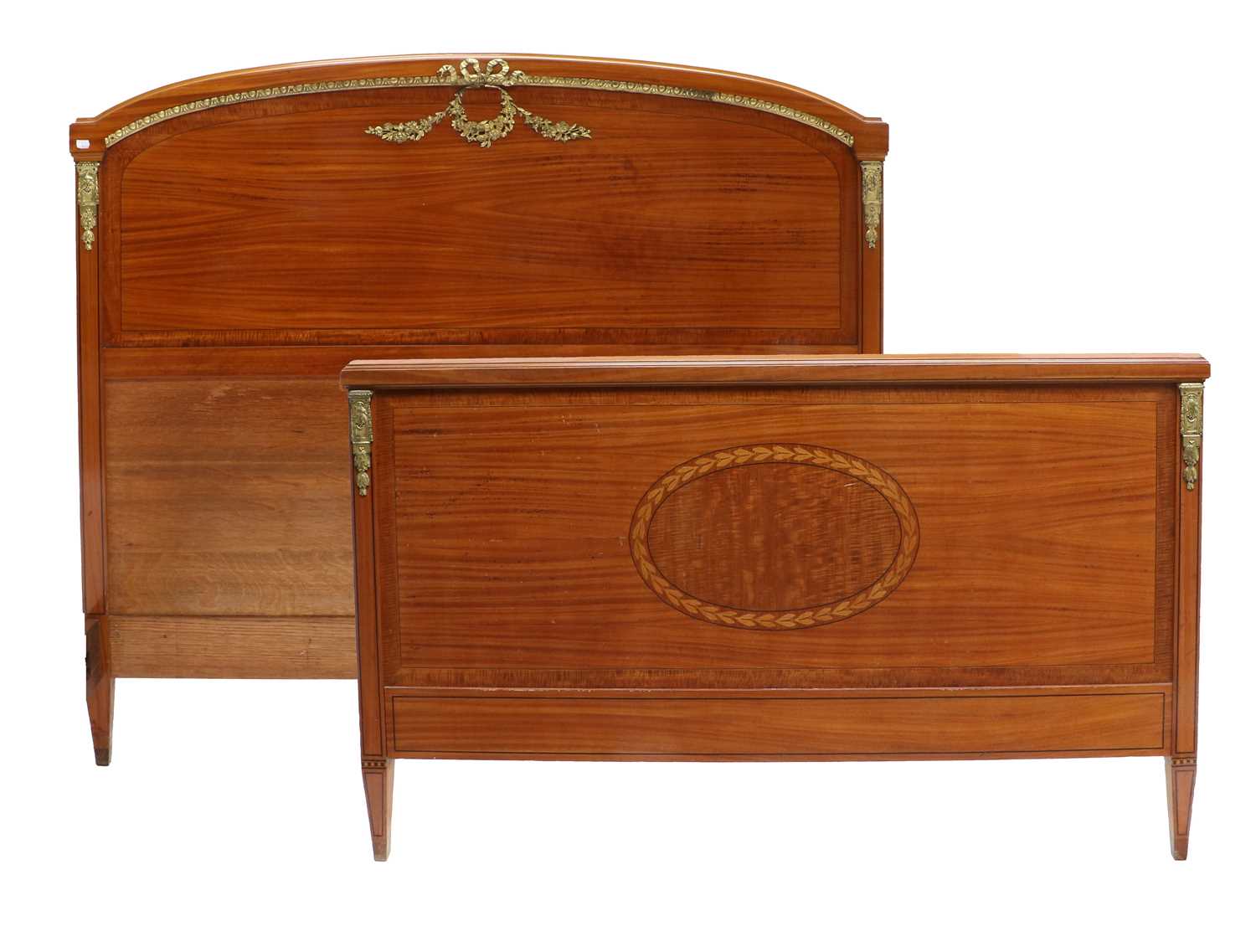 A Late 19th Century French Satinwood, Crossbanded, Ebony-Strung and Gilt Metal-Mounted Five Piece - Image 7 of 9