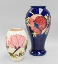 A Walter Moorcroft Anemone Vase and A Magnolia Vase (2)