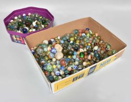 Two hundred Plus Victorian and Later Marbles, (two boxes)