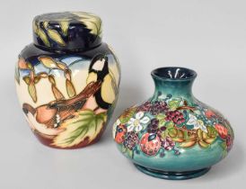 A Modern Moorcroft Ginger Jar and Cover, by Philip Gibson, decorated in the Inglsewood pattern, 15.