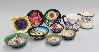 Two Moorcroft Mugs and Eight Other Pieces (10)