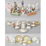 Mixed Ceramics, including: Pearlware figures, Coalport figure, Royal Crown Derby paperweights,