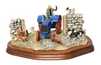 Border Fine Arts 'New Technology Arrives Today' (Fordson Tractor), James Herriot model No. JH46 by