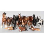 Beswick Horses Including, Pinto Pony, Piebald Gloss, Hackney, Black Magic, Black Gloss,