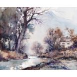 Robert Leslie Howey (1900-1981) "Borrowdale, near Grange" Signed, watercolour heightened with