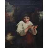 After Sir Joshua Reynolds PRA FRS FRSA (1723-1792) Girl with a Mousetrap Oil on canvas; together