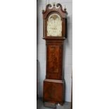 A Mahogany Eight Day Longcase Clock, early 19th century, 13'' arch painted dial, signed