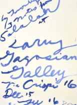 Cy Twombly (1928-2011) American "3 Notes From Salalah" (2008) Offset lithographic poster for