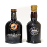 Glenfiddich Malt Liqueur, 40% vol 50cl (one bottle), the Famous Grouse Liqueur, 35% vol 70cl (one