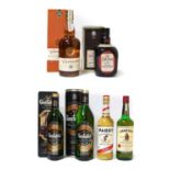 Glenkinchie 10 Years Old Lowland Scotch Whisky, 40% vol 70cl (one bottle), Glenfiddich Pure Malt