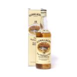 Glenallachie Glenlivet 12 Years Old Pure Highland Malt Scotch Whisky, distilled 1970, 43% vol