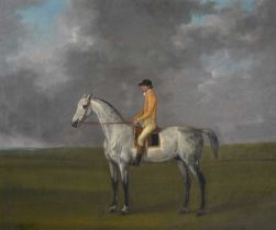 John Nost Sartorius (1759-1828) Gimcrack with jockey up, wearing the colours of Richard Grosvenor,