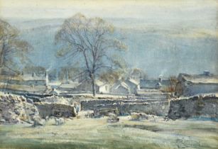 Arthur Reginald Smith ARA, RSW, RWS (1872-1934) "Spring-time, Buckden" Signed, watercolour, 36cm