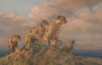 Dino Paravano (b.1935) Italian "Look-out for Breakfast" Signed and dated 1996, pastel, 57.5cm by