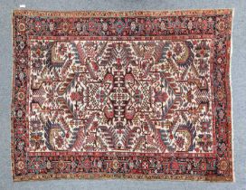 Heriz Carpet North West Iran, circa 1920 The ivory ground with an allover design of large angular