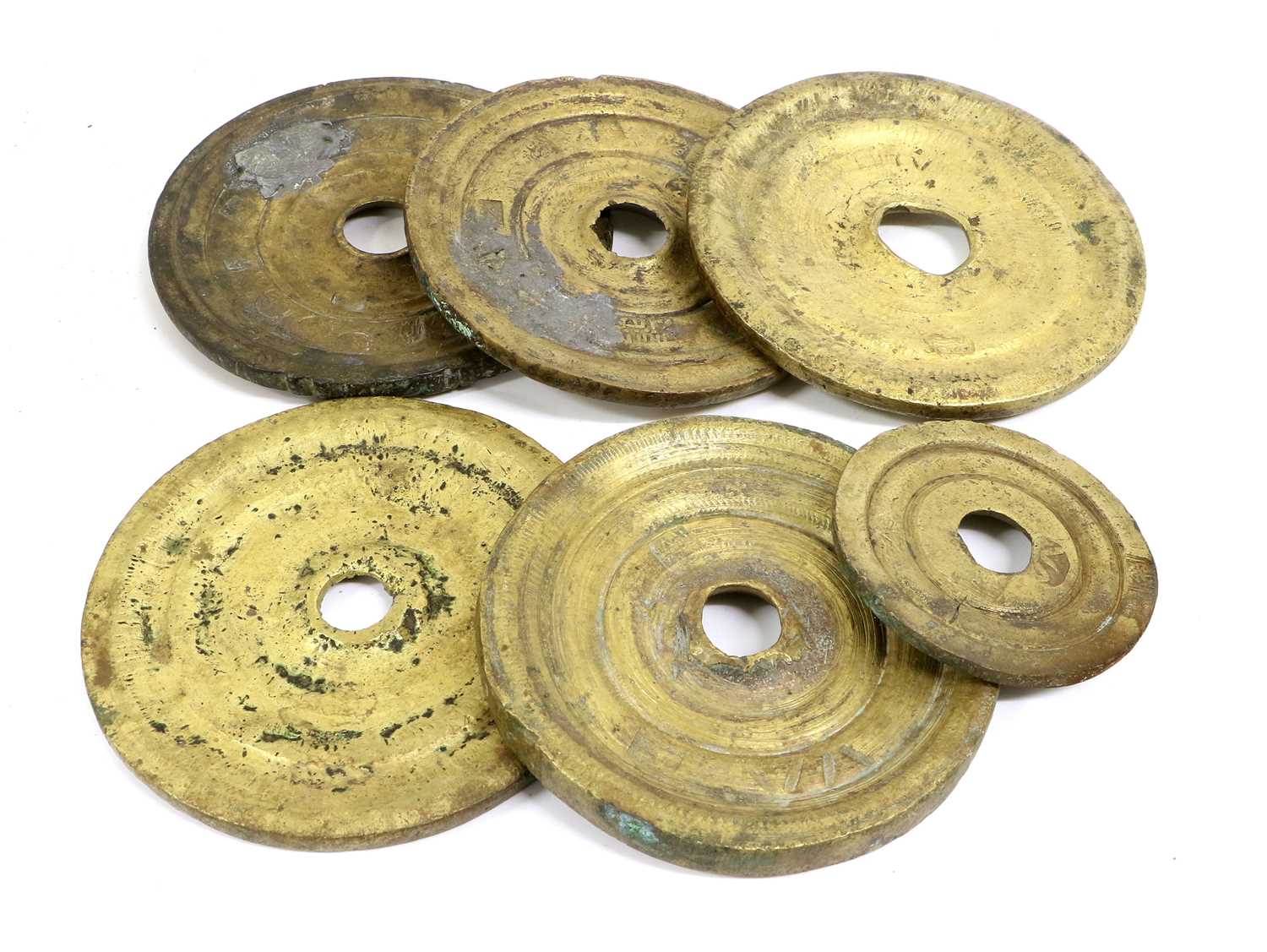 A Collection of Various Brass Apothocary and Other Weights, including British and Turkish examples - Image 8 of 8