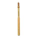 A Victorian Gold Combination Propelling Pencil, Pen and Ruler, Probably by Sampson Mordan and Co.,