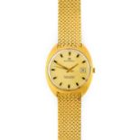 Bucherer: An 18 Carat Gold Automatic Calendar Centre Seconds Wristwatch, retailed by Bucherer,