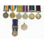 A Second World War RAF Long Service Group of Four Medals, awarded to SGT F J L McNEIL (522117)
